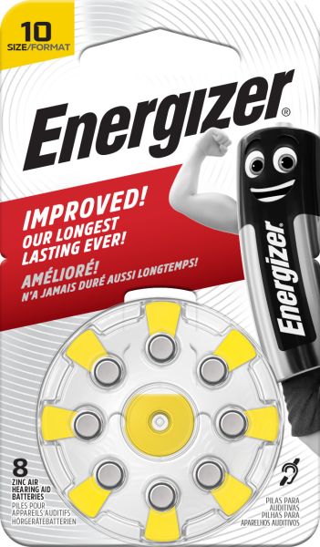 ENERGIZER Batterie E301431701 Hörgerät 10, 8 Stück