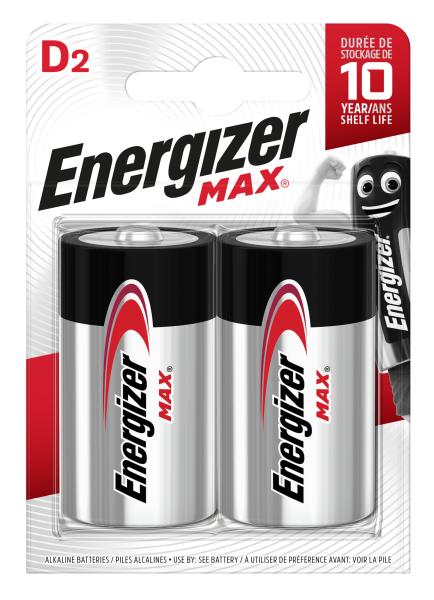 Energizer batterien max d 1.5v e302306802 95 2 stück - Energizer-e302306802-7638900426823