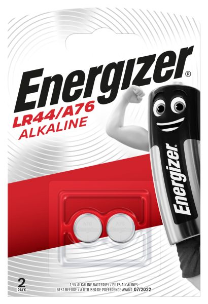 ENERGIZER Knopfzelle 1.5V LR44/A76 2 Stück