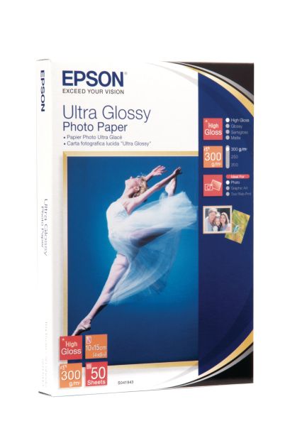 EPSON Ultra Glossy Photo 10x15cm S041943 Stylus DX 3800 300g 50 Blatt