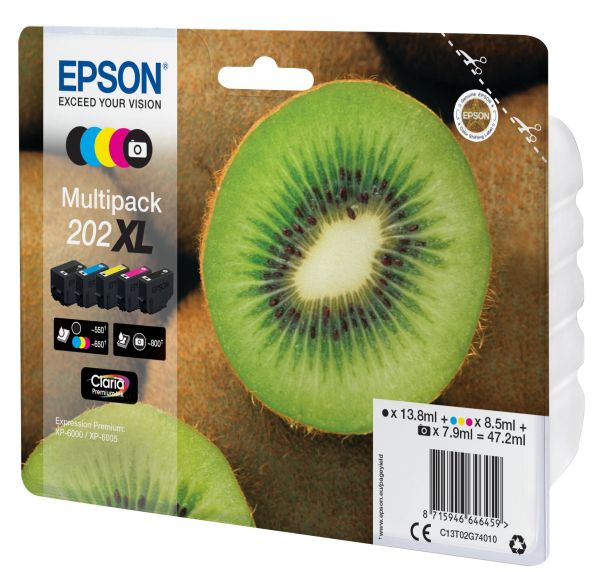 EPSON Multipack Tinte 202XL 5-color T02G740 XP-6000/6005