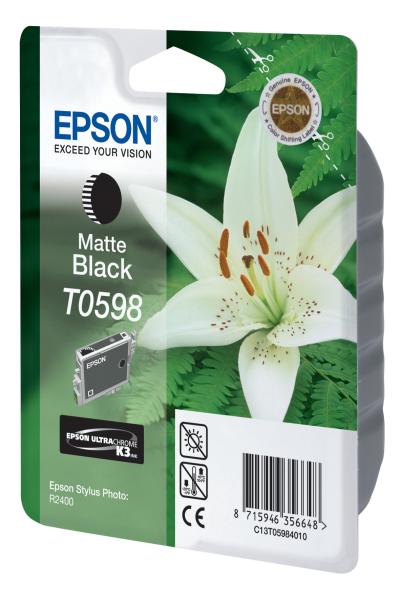 EPSON Tintenpatrone K3 matt-black T059840 Stylus Photo R2400 520 Seiten