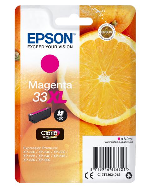 EPSON Tintenpatrone XL magenta T336340 XP-530/630/830 650 Seiten