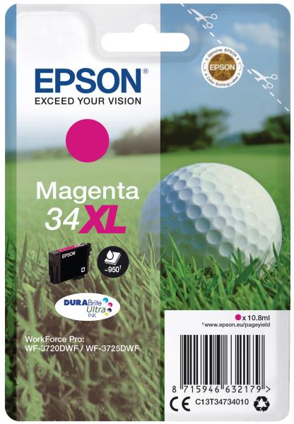 EPSON Tintenpatrone XL magenta T347340 WF-3720/3725DWF 950 Seiten