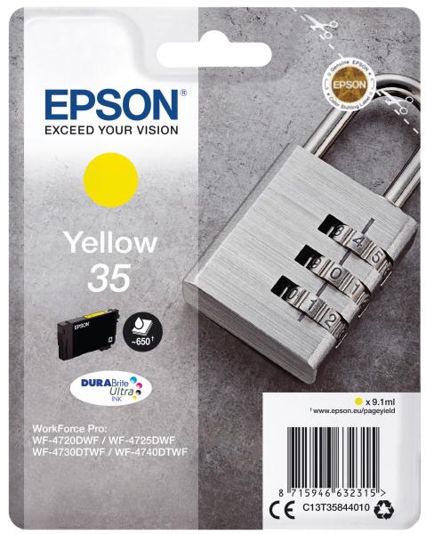 EPSON Tintenpatrone yellow T358440 WF-4720/4725DWF 650 Seiten