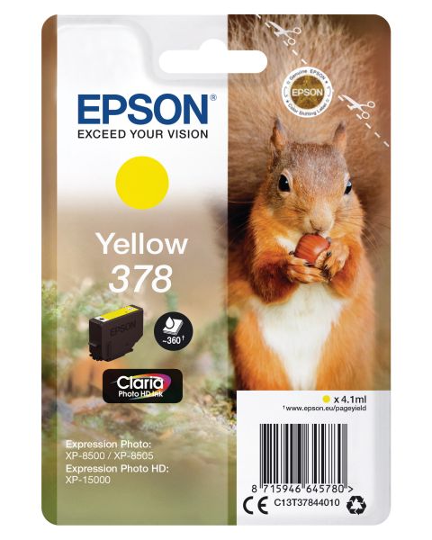 EPSON Tintenpatrone 378 yellow T378440 XP-8500/8505/15000 360 Seiten