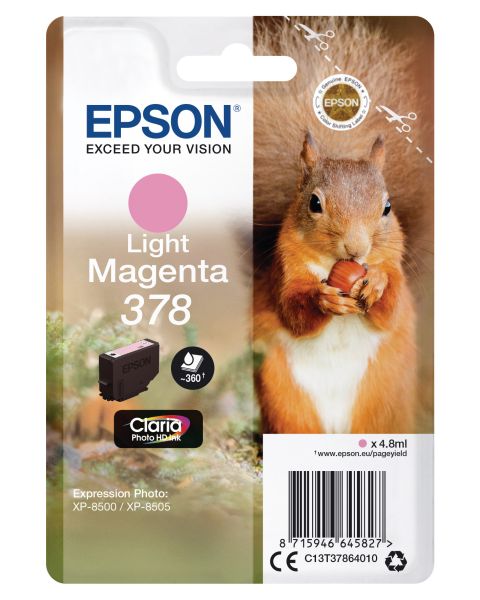 EPSON Tintenpatrone 378 li.magenta T378640 XP-8500/8505 360 Seiten