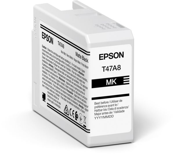 EPSON Tintenpatrone matte schwarz T47A800 SureColor SC-P900 50ml