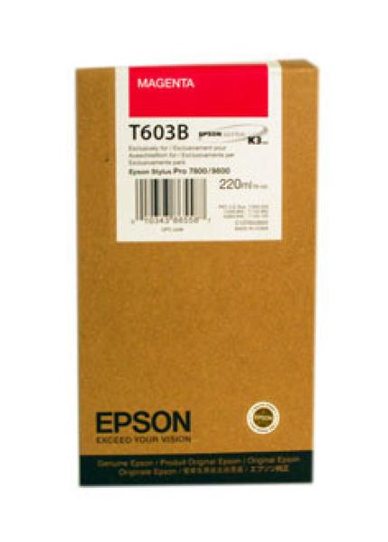 EPSON Tintenpatrone HY magenta T603B00 Stylus Pro 7800/9800 220ml