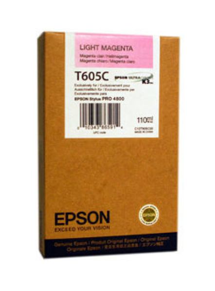 EPSON Tintenpatrone light magenta T605C00 Stylus Pro 4800 110ml