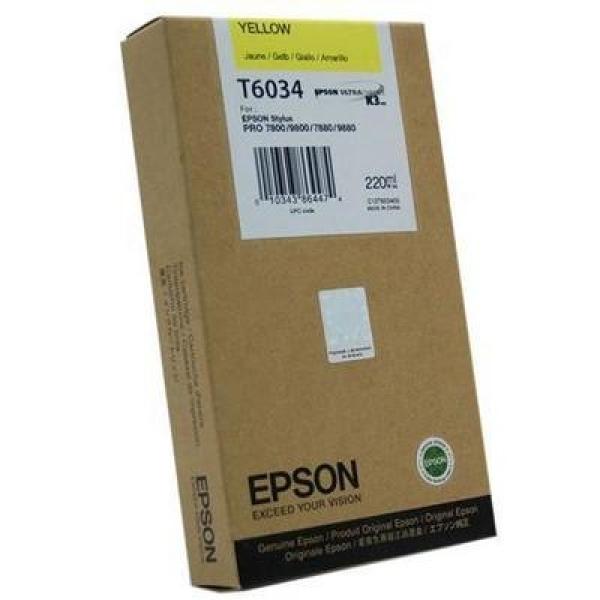 EPSON Tintenpatrone yellow T612400 Stylus Pro 7450/9450 220ml