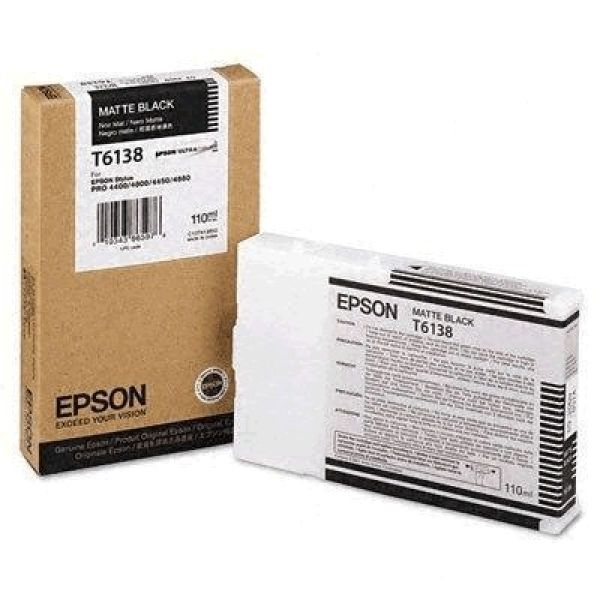 EPSON Tintenpatrone matte black T613800 Stylus Pro 4450/4880 110ml