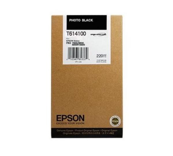 EPSON Tintenpatrone photo schwarz T614100 Stylus Pro 4450 220ml