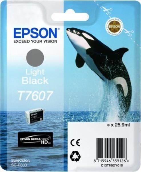 EPSON Tintenpatrone light schwarz T760740 SureColor P 600 25,9ml