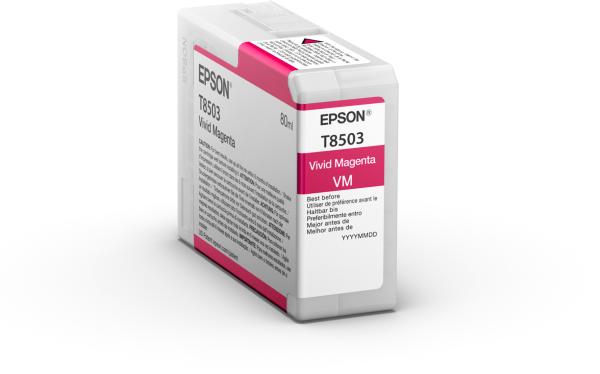 EPSON Tintenpatrone vivid magenta T85030N SureColor SC-P800 80ml