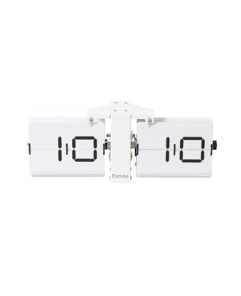 ESMEE Wanduhr Flip Clock MES24000604 weiss