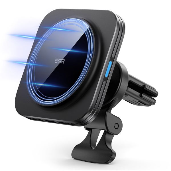 ESR HaloLock Magnetic Car Charger 2C522 Wireless, Black