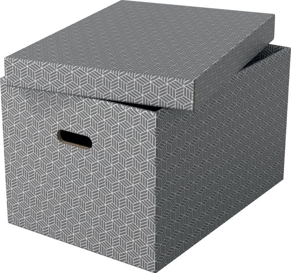 ESSELTE Aufbewahrungsboxen Home L 628287 510x355x305mm, grau 3 Stk