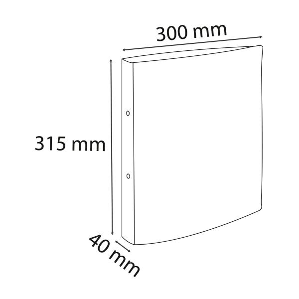 EXACOMPTA Ringbuch Aquarel 4 cm 54563E pastellgrün 2 Ringe/A4