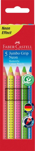 FABER-CASTELL Farbstifte Jumbo Grip 110994 5-farbig ass.