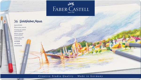 FABER-CASTELL Goldfaber Aquarellstift 114636 36er Metalletui