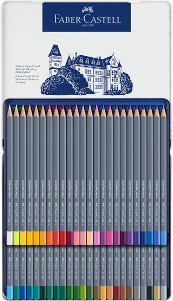 FABER-CASTELL Goldfaber Aquarellstift 114648 48er Metalletui