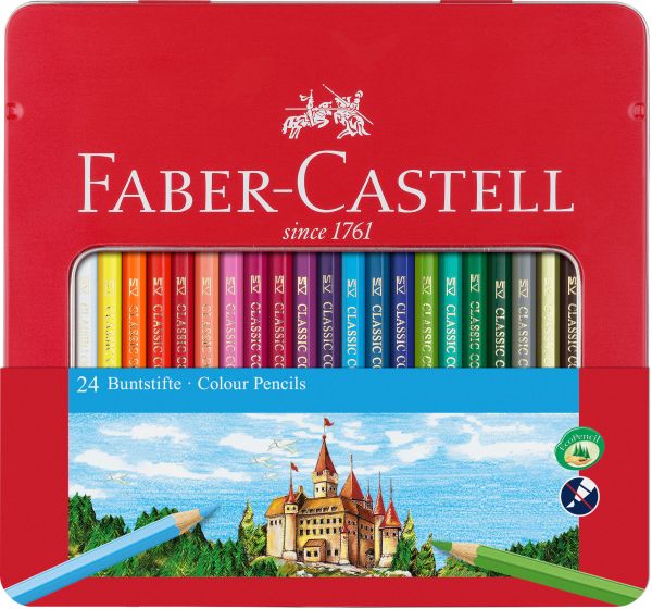 FABER-CASTELL Farbstifte Classic Colour 115824 ass. 24 Stück