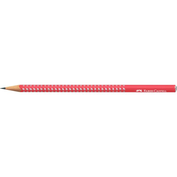 FABER-CASTELL Bleistift Sparkle B 118240 candy cane red