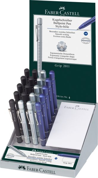 FABER-CASTELL Display Kugelschreiber 144142 Grip 2011 XB Mine 20 Stück