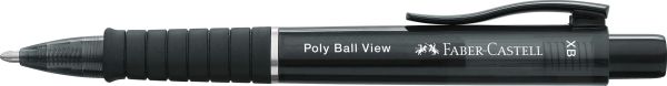 FABER-CASTELL Kugelschreiber Poly Ball View 145755 Schwarz XB