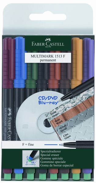 FABER-CASTELL OHP MULTIMARK perm. F 151309 8er Etui