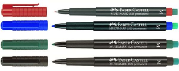 FABER-CASTELL OHP MULTIMARK M 152504 4-farbig ass. permanent