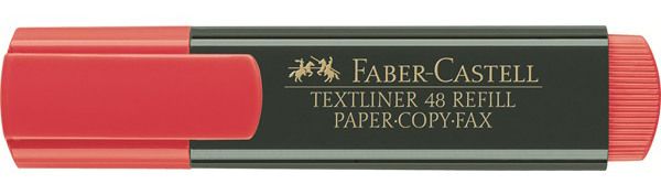 FABER-CASTELL Textmarker TL 48 1-5mm 154821 rot