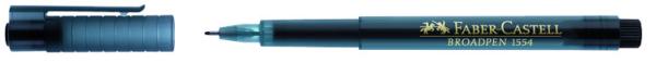 FABER-CASTELL Fineliner Broadpen 1554 0.8mm 155499 schwarz