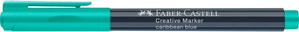 FABER-CASTELL Creative Marker 1-3mm 160756 caribbean blue