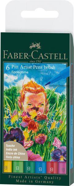 FABER-CASTELL Artist Pen Tuschestift 167177 Springtime 6 Stk.