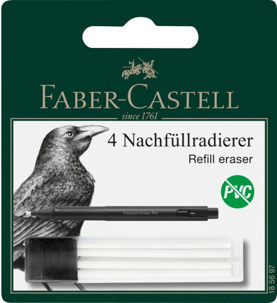 FABER-CASTELL Ersatzradierer Precision 185697 4 Stück