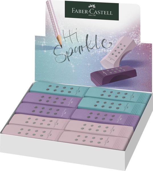 FABER-CASTELL Radierer RollOn 187310 Sparkle 3 Farben ass.