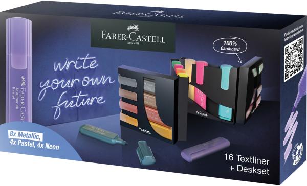 FABER-CASTELL Textmarker TL 46 254603 Deskset 16 Stück