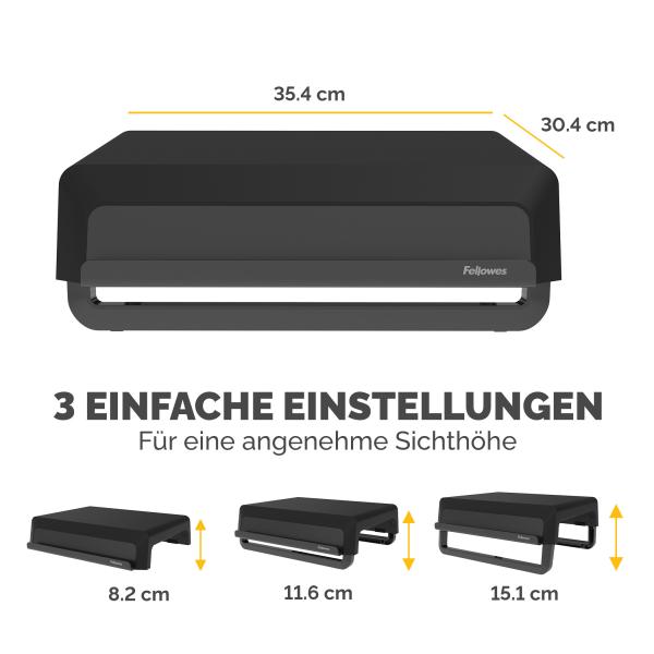 FELLOWES Monitor Ständer Breyta 100016560 schwarz