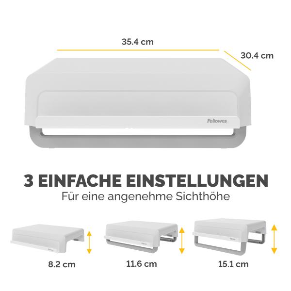 FELLOWES Monitor Ständer Breyta 100016561 weiss