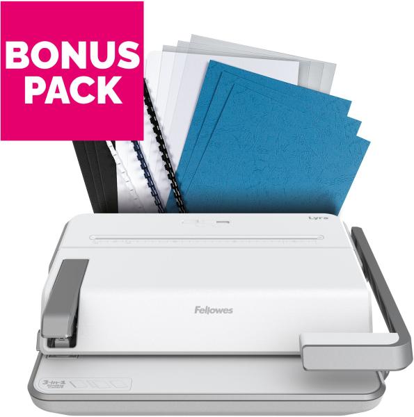 FELLOWES Bindegerät Lyra 5603102 3-in-1 Starter KIT