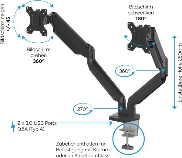 Fellowes monitorhalter platinum series 8042501 doppel, schwarz, 2xusb - Fellowes-8042501-0043859716968-03.jpg