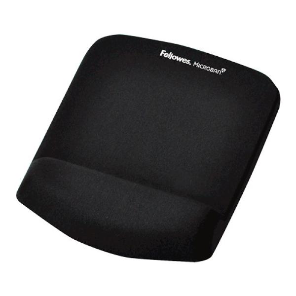 FELLOWES Mausmatte Plushtouch 9252003 schwarz,mit Handgelenkauflage