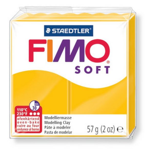 FIMO Knete Soft 57g 8020-16 gelb