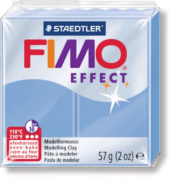 FIMO Modelliermasse soft 8020-386 Edelstein blau-achat 57g