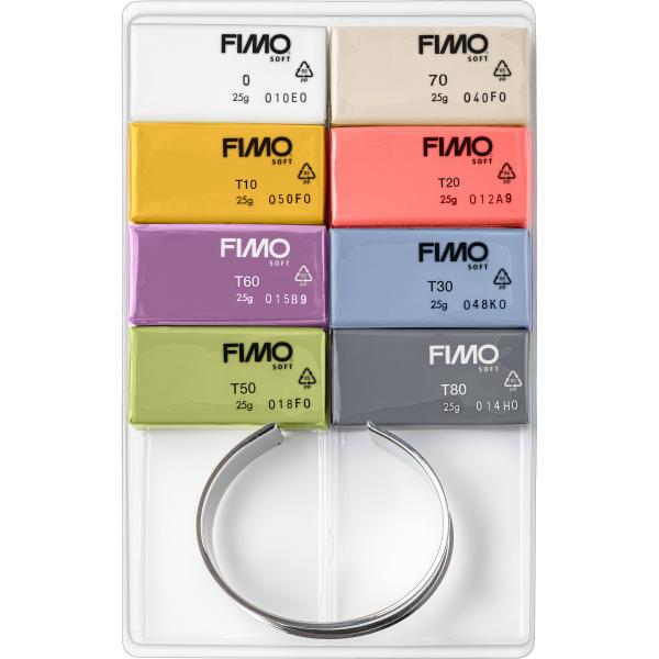 FIMO Modelliermasse Soft 8x25g 8023C8-1P Trendfarben