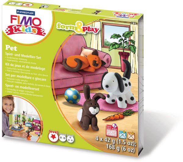 FIMO form&play 4x42g 803402LY Set Pet