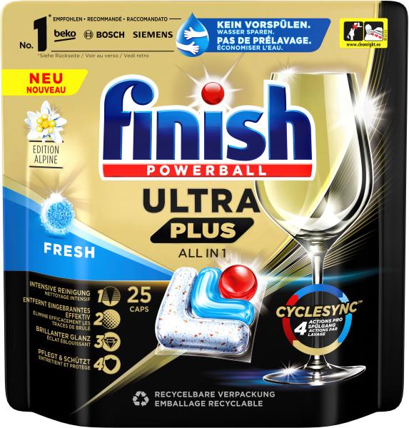 FINISH Ultra Plus All-in-1 3247340 Fresh 25 Caps