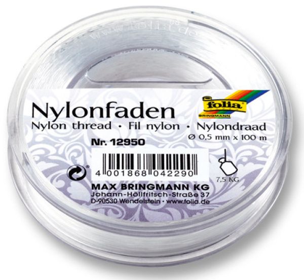 FOLIA Nylonfaden 12950 0,5mm, 100 m